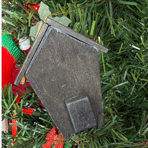 Vintage Wooden Cuckoo Clock Ornament Handmade - Slight Damage - Picture 3 of 3